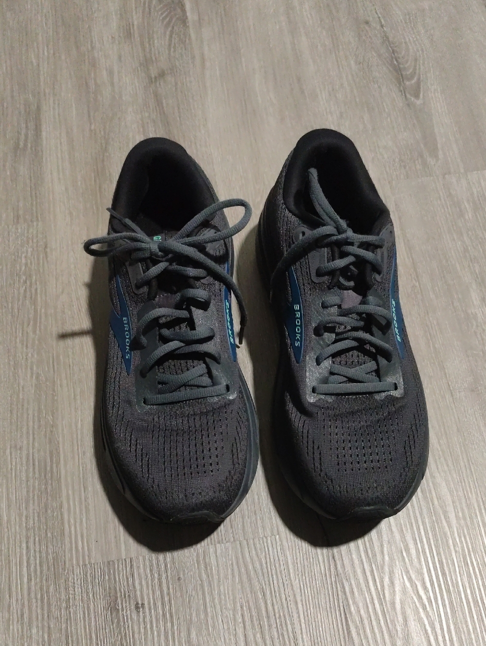 Brooks Dark Gray and Blue Women's Running Shoes